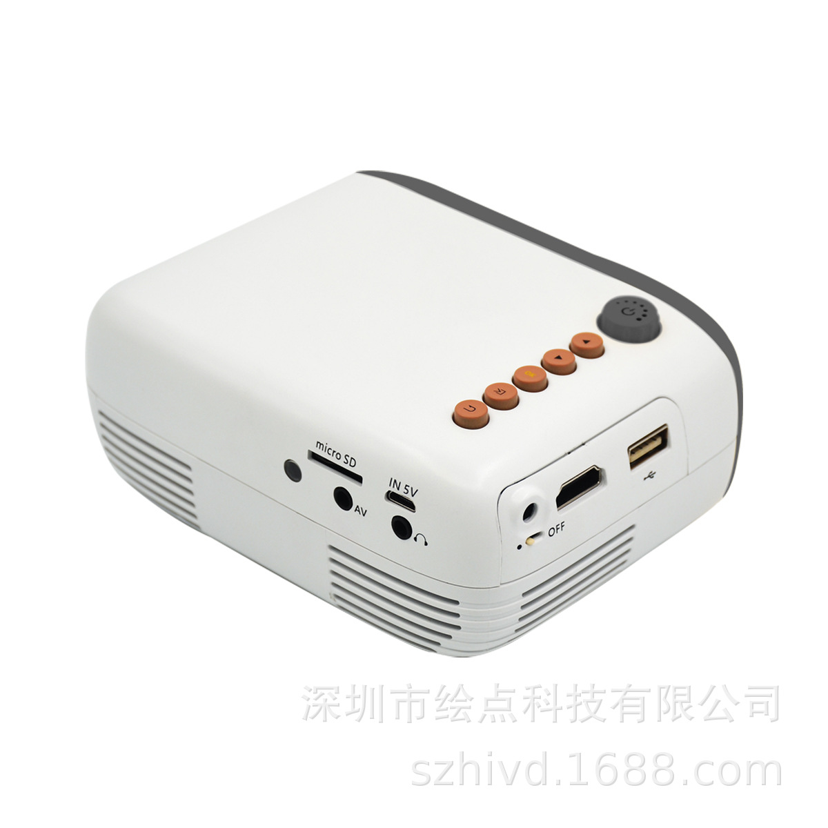 New Cross-border Portable Micro Projector YG200 Household Mini Projector LED Hd 1080p Wholesale