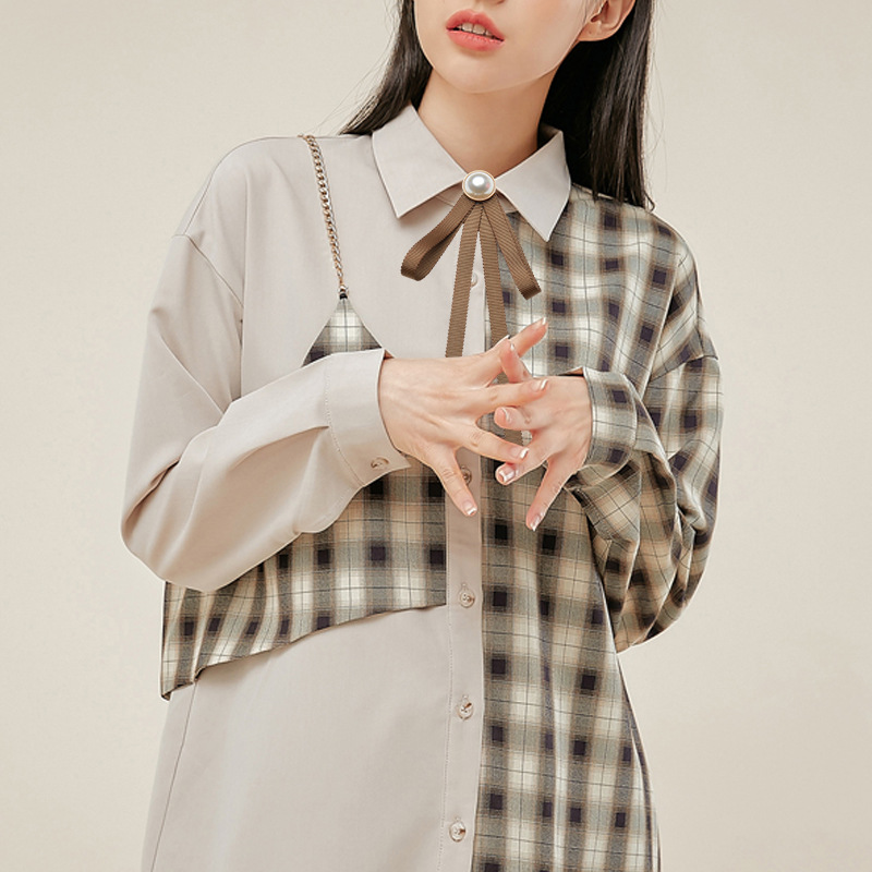 Korean Style Small Bow Tie for Women, Velvet Ribbon Bow, Shirt Collar Decoration, Collar Flower Tie, Trendy Pin, Retro