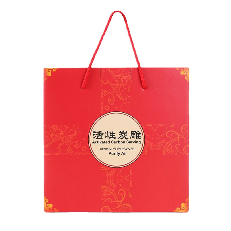 Innovative activated carbon carved disc gift box business matching exquisite packaging atmospheric packaging box multi-specification optional