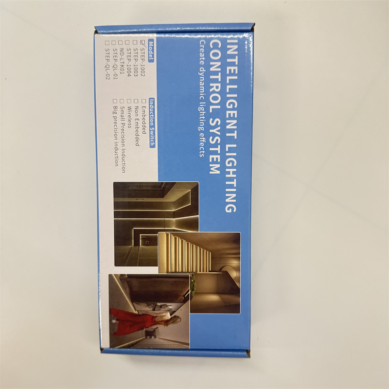 English version of the new human body induction single-step staircase light 32 steps gradually light up the light bar running water step controller