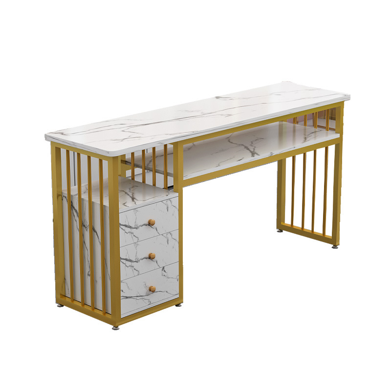 Fashion Internet Popular Nail Art Table and Chair suit Simple Special Price Economical Nail Art Shop Table Japanese Style Single Double Nail Art Table