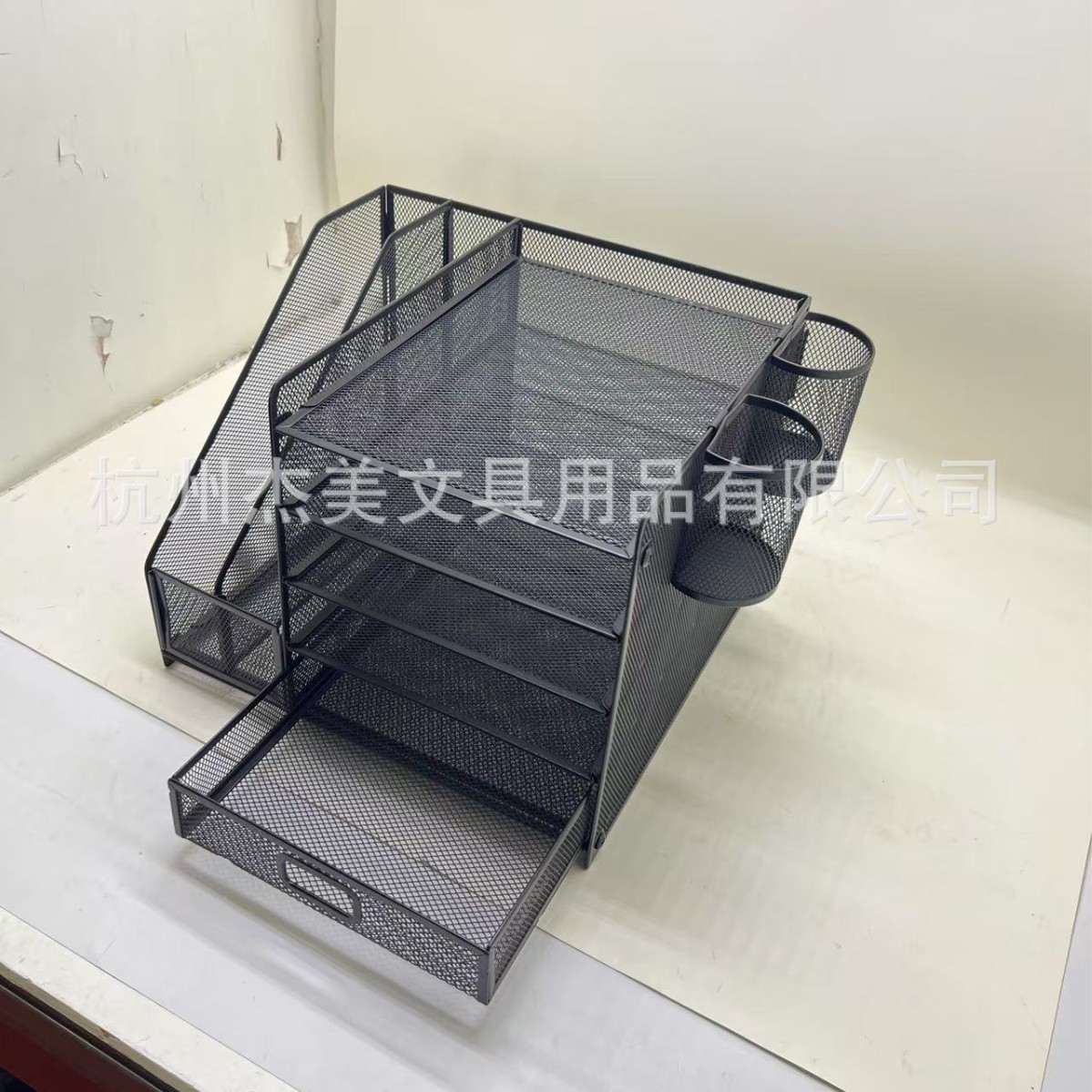 Metal iron net desktop office storage file rack data rack
