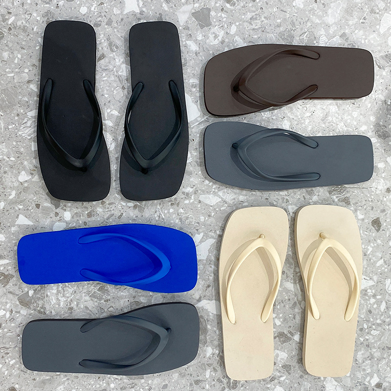 Japanese-Style Women's Summer Breathable Versatile Non-Slip Wear-Resistant Flip-Flops Beach Sandals Wholesale Lightweight Breathable