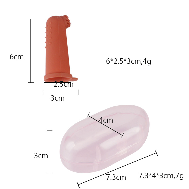 Baby's Finger Set Toothbrush Silicone Soft Hair Training Cleaning Toothbrush Baby's Thumb Set Toothbrush Baby's Baby Teeth Protection