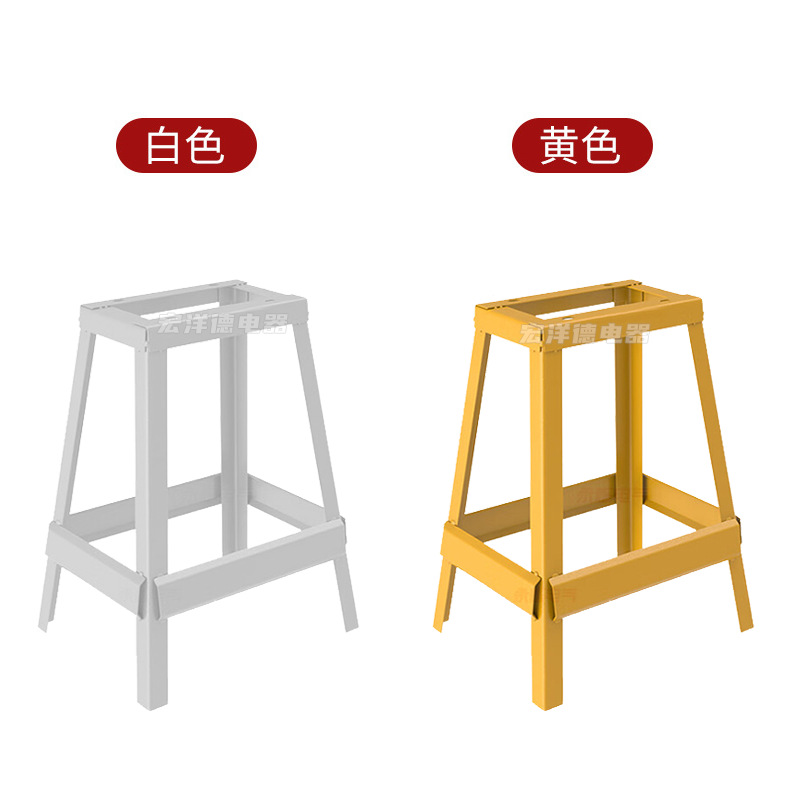 Outdoor construction site distribution box tripod bracket yellow gray outdoor floor type fixed shelf angle iron frame