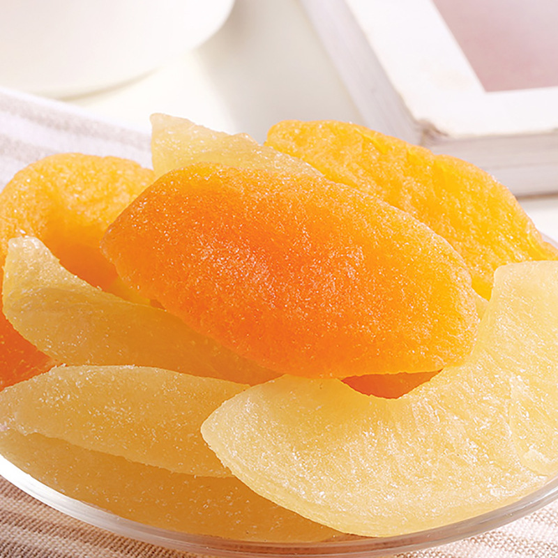 Herbal flavor dried yellow peach 60g box gauge 130 packaging casual snack dried fruit peach candied fruit retail wholesale small packaging