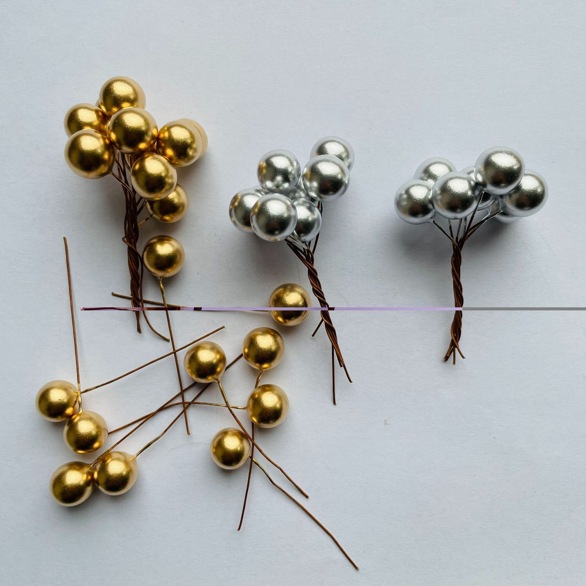 Christmas Red Fruit Artificial Small Berry Foam Red Fruit Small Red Bean Ball DIY Hand-Rolled Branch Accessories Garland Accessories