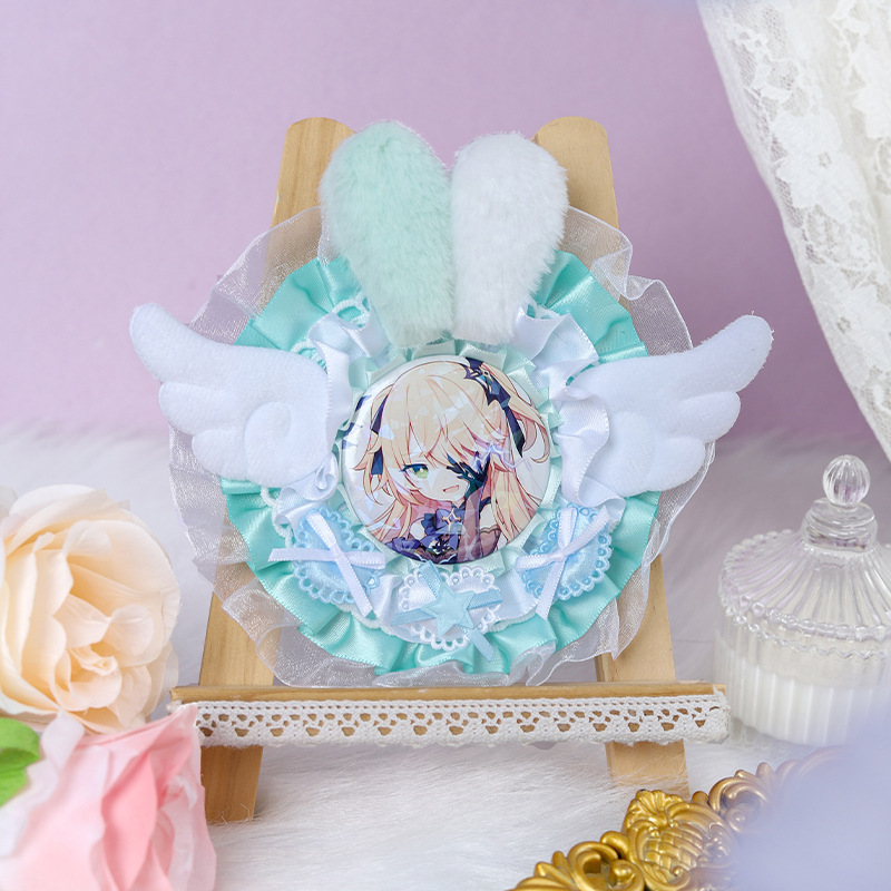 Lace Stand Holder Lace Tray Student Cute Anime Stand Holder Protective Frame Display Card Holder
