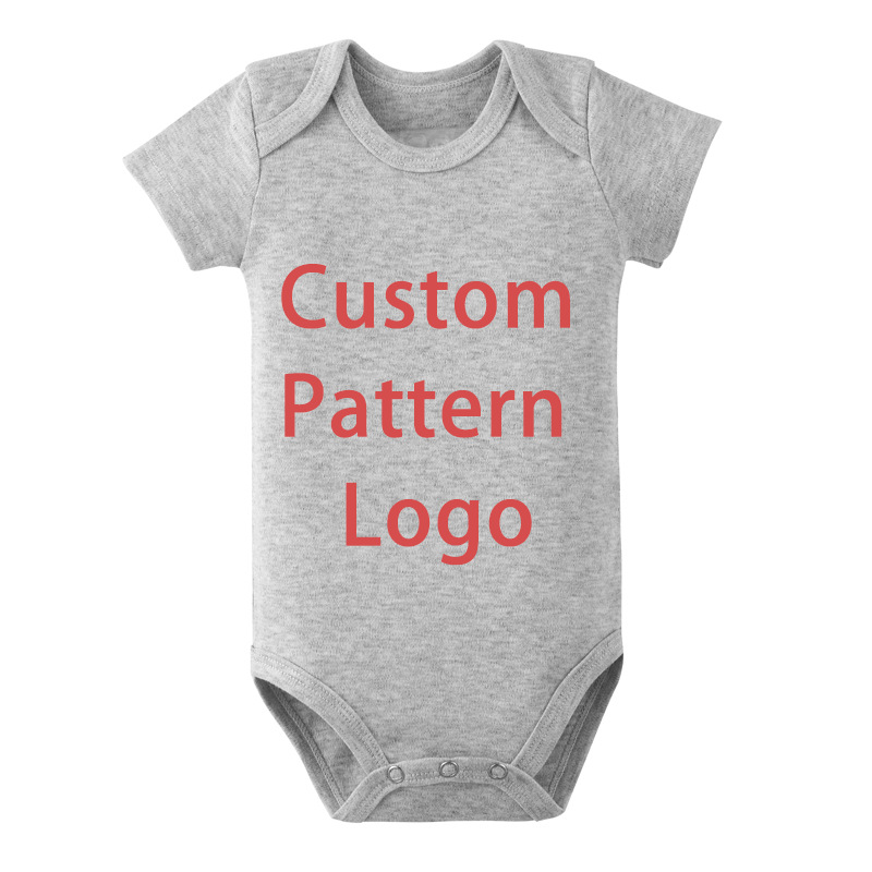 Factory Export Baby Printed Short-Sleeved Triangle Harem Kidsren's Cotton Jumpsuit Envelope Collar Newborn Baby Bag