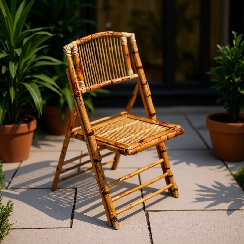 Прямые продажи фабрики, уличные складные стулья для кафе, ретро бамбуковые стулья для гостевых ресторанов, свадебные банкетные уличные складные стулья
