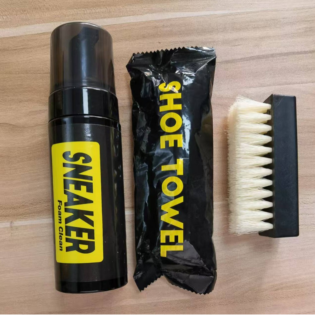 Sports Shoe Cleaning Set, White Shoe Foam Dry Cleaning Machine, Export Sports Shoe Care Three-piece Shoe Polishing Set