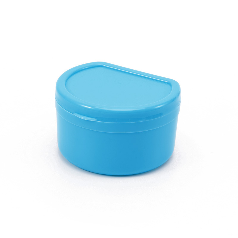 Braces Box Denture Box Storage Cleaning Box Soaking Portable Oral Denture Box Dental Placement Storage Box