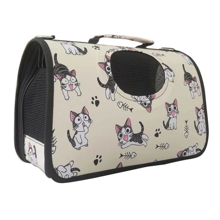 Transparent Cat Bag Outgoing Folding Portable Pet Backpack Portable Outgoing Bag Color Breathable Crossbody 13 Jin Cat Mie Bag