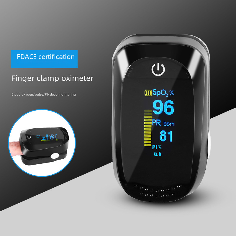 Cross-Border Export Finger Clip-On Oximeter for Children and Adults Home Medical Finger Pulse Oximeter