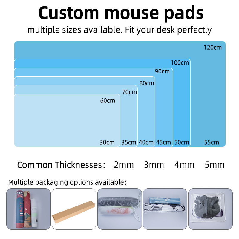 Amazon Temu Cross-Border Customized Mouse Pad Advertising Game Pad Computer Office Thickeneded Keyboard Pad Gift Table Pad