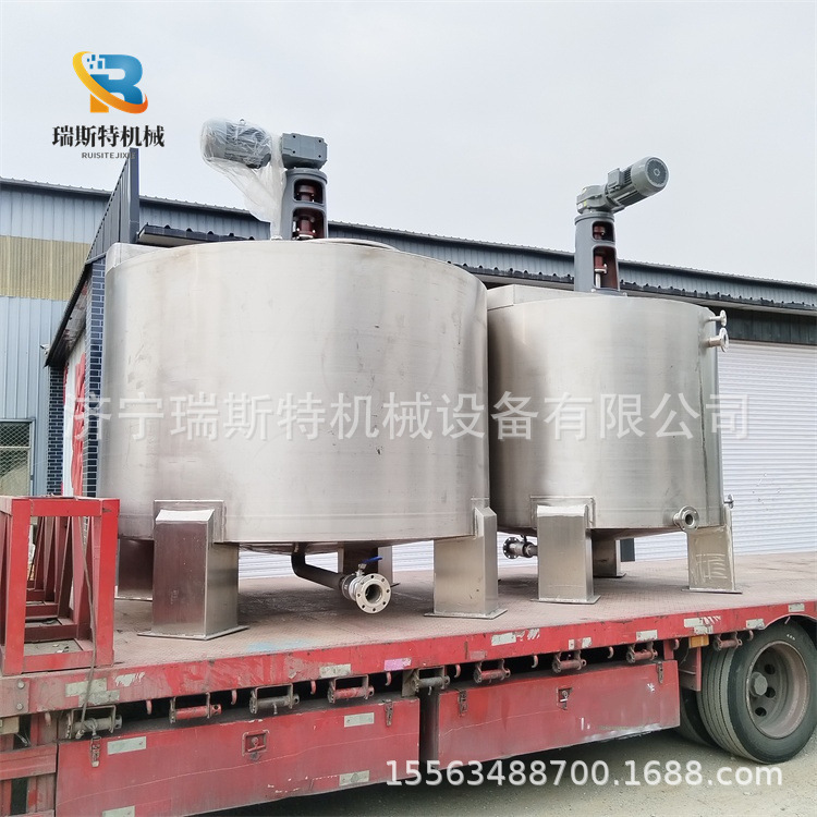 Liquid Mixing Tank Closed Structure Good Sealing Stainless Steel Reactor Tank
