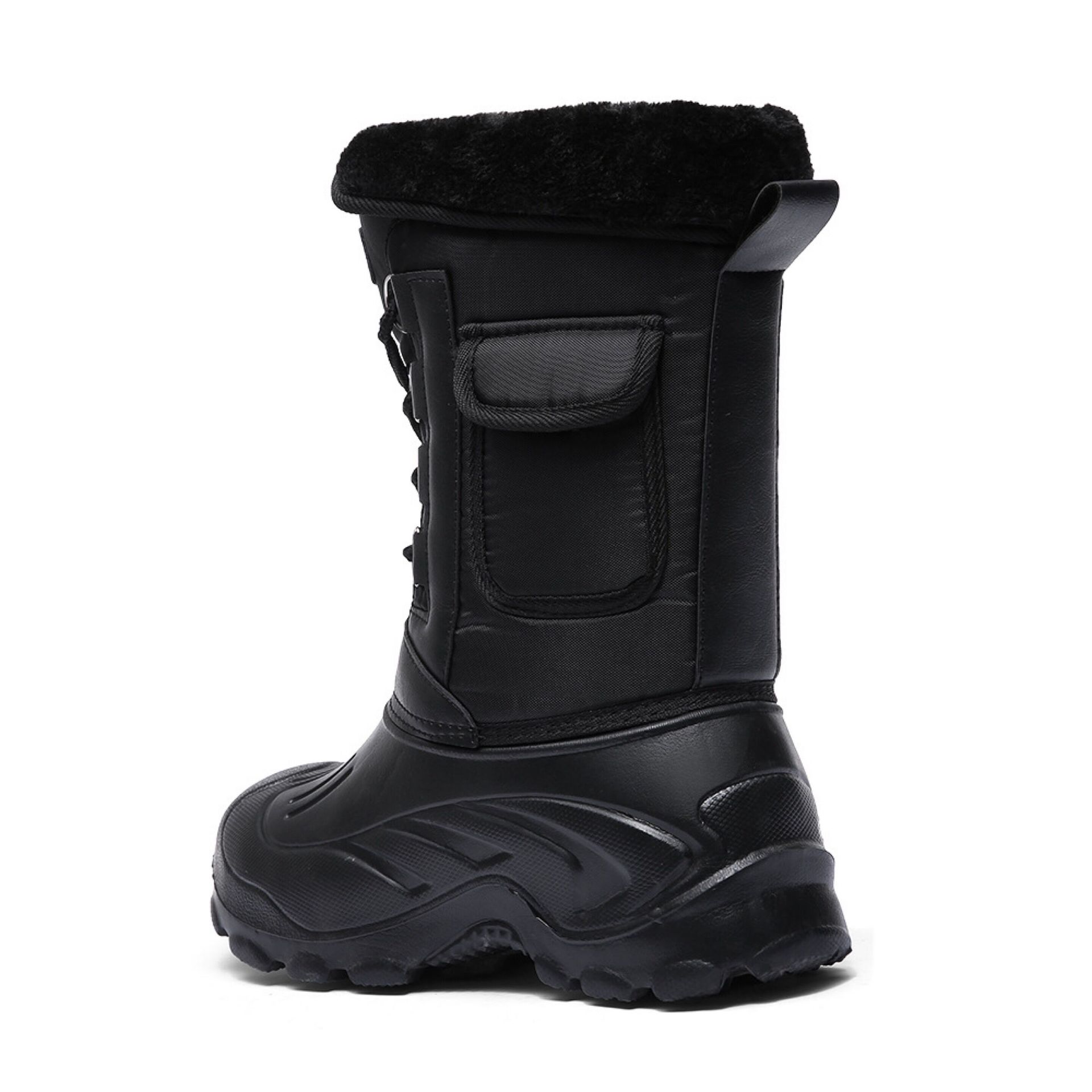 Winter Men's Outdoor Work Snow Boots Fishing Boots Warm and Waterproof Outdoor Cycling Boots High-Top Cold-Proof Fishing Boots