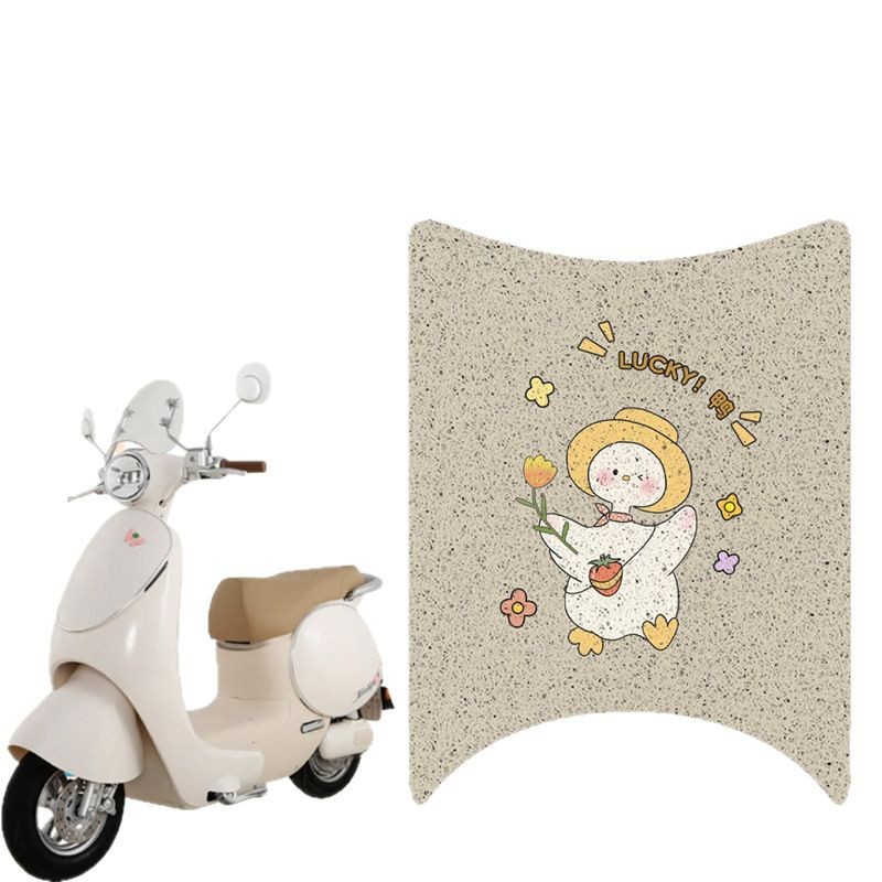 Table Bell Butterfly Foot Pad Super 6 Electric Vehicle Special Foot Pad Waterproof Non-Slip Two-Wheel Motor Seat Cover Foot Pad Pad