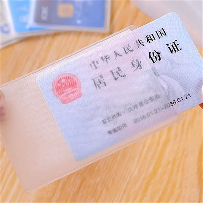 Transparent Frosted Certificate Card Holder Card Holder ID Card Holder Bank Credit Card Holder IC Card Holder Bus Card Holder Wallet