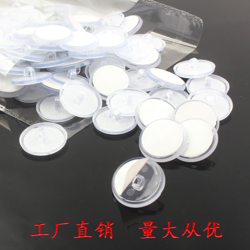 Adhesive Hook Ceiling Small Disc 3cm Hanging Traceless Adhesive Ceiling Transparent Strong White Sticky Hook Ceiling Hook