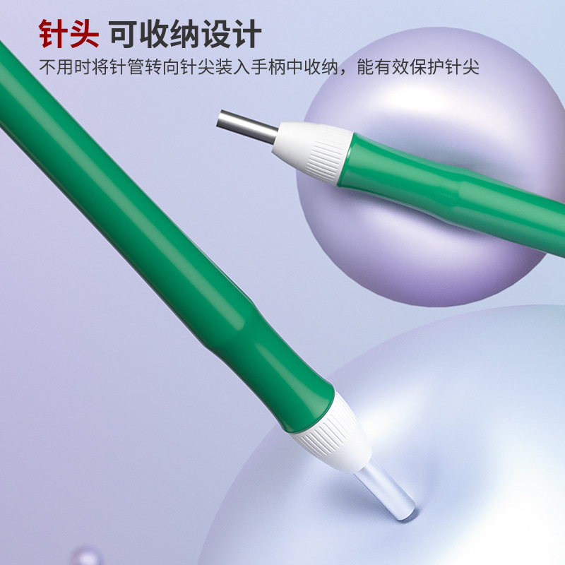 SOURCE Factory wholesale Russian stamp coarse wool adjustable stamp needle stamp pen stamp embroidery material package stamp needle