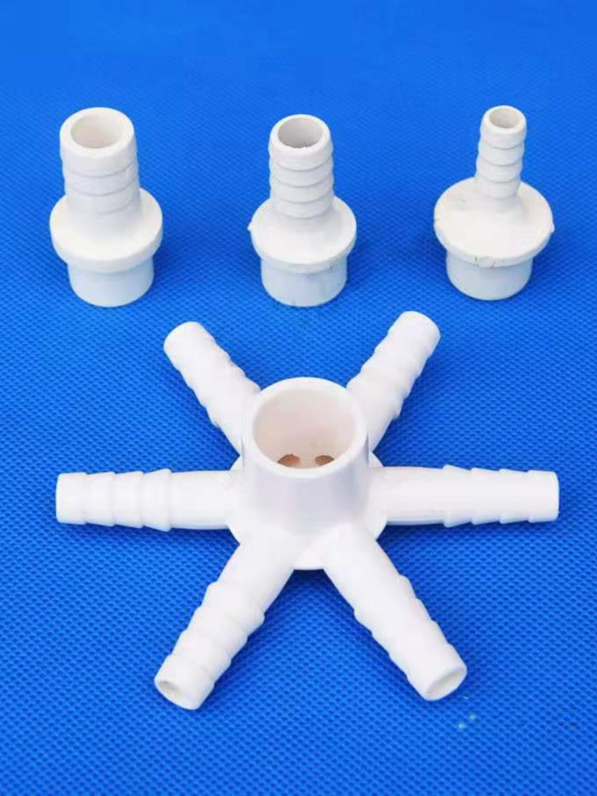 ПВХ шестиходовой аэрационный соединитель для аквакультуры, шестигранная труба для аквакультуры, шестиугольный аэрационный диск для кислородной подачей