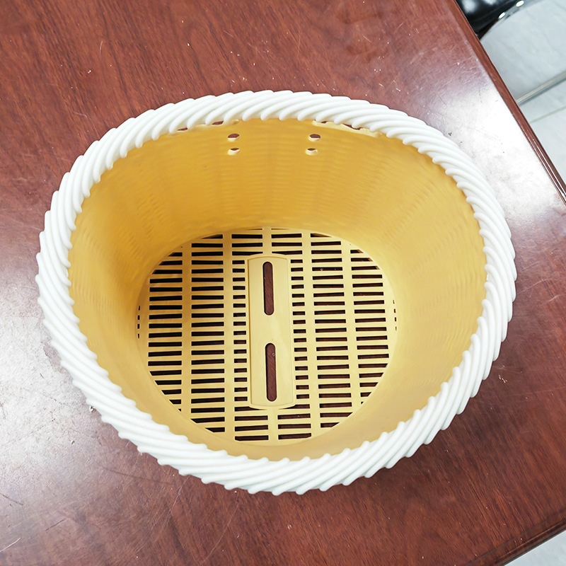 Cross-Border Injection Molded Car Basket Retro Style Children's Car Basket Children's Three-Wheel Scooter Basket Accessories Foreign Trade Wholesale