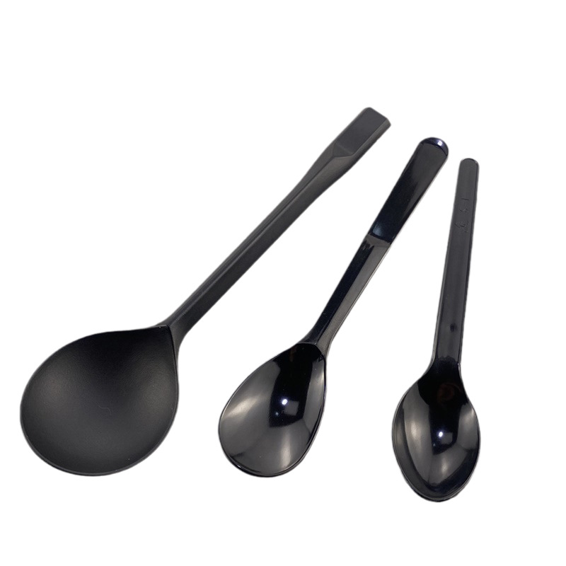 Separately wrapped cake plastic spoon disposable yogurt spoon jelly pudding dessert small spoon transparent spoon yellow spoon