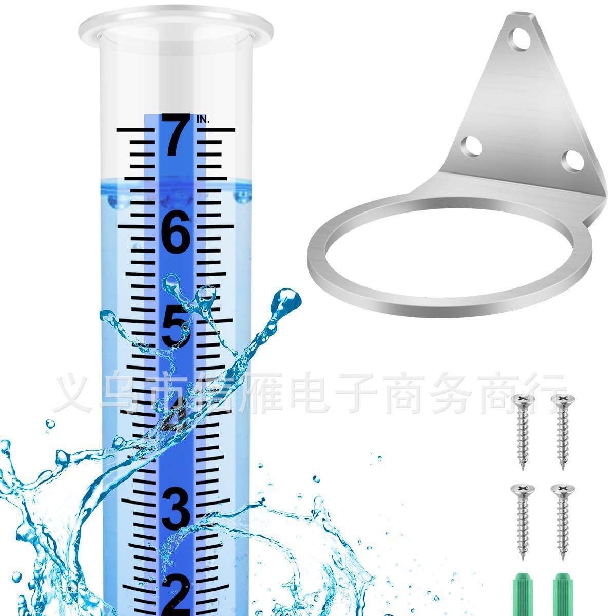 Rain gauge capacity meter bracket column installation rain gauge courtyard garden outdoor stainless steel mounting frame