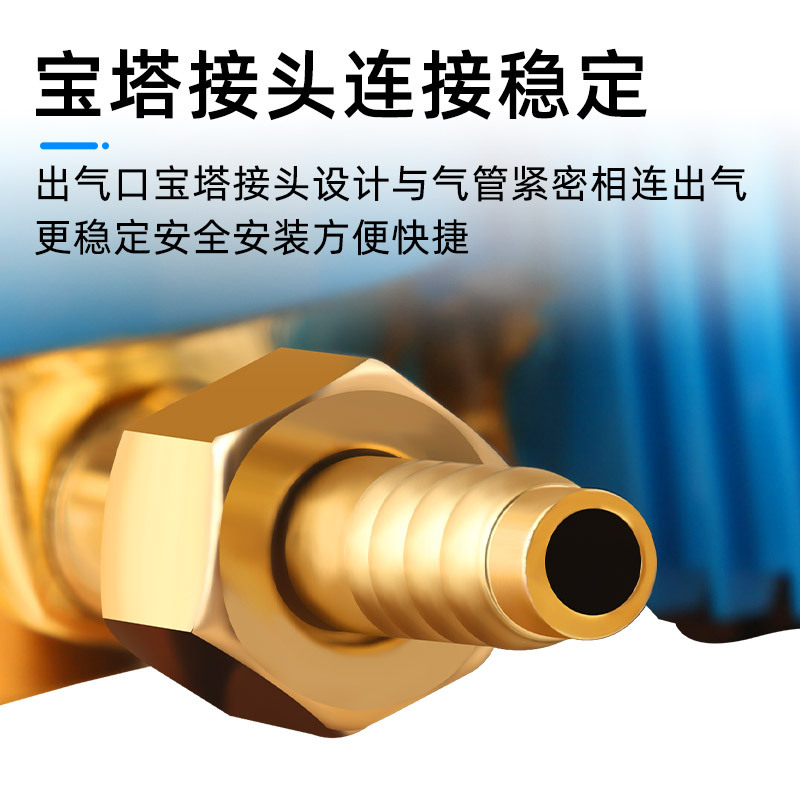 Oxygen acetylene propane pressure reducing valve oxygen decompression gauge gas cylinder decompression shockproof leather cover welding and cutting oxygen pressure gauge