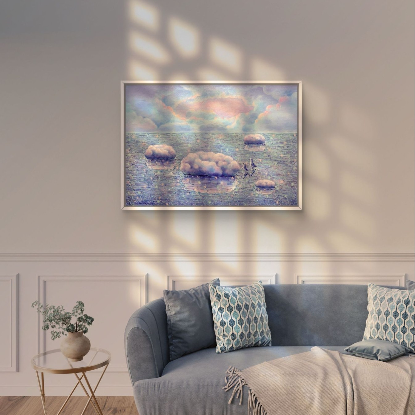 [Artist's Own Store] Jin Yumantang's Limited Edition Signed Prints with Solid Wood Small Frames for Living Room Decoration