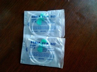 Одноразовая игла для кожи головы с двойными крыльями