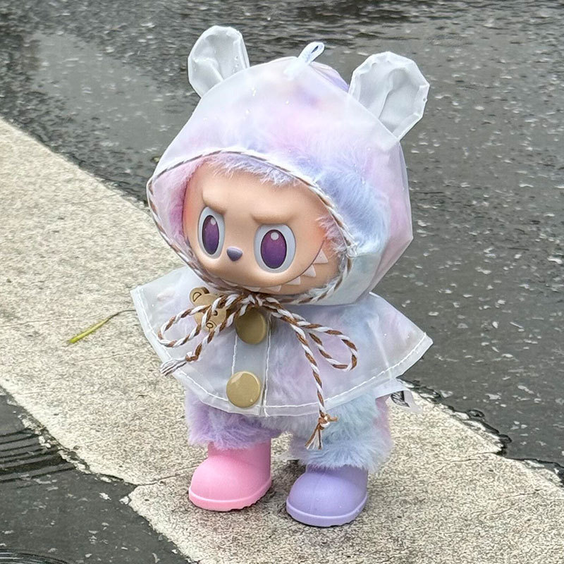 Clothing Only] Labubu Raincoat Third Generation High-Energy Clothing in Front of Labubu Doll Clothes Standing Accessories Set Clothing