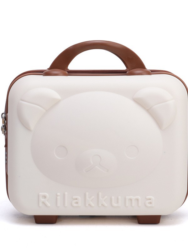 14 inch hand luggage 3 cartoon bear suitcase makeup multifunctional mini storage bag hand gift