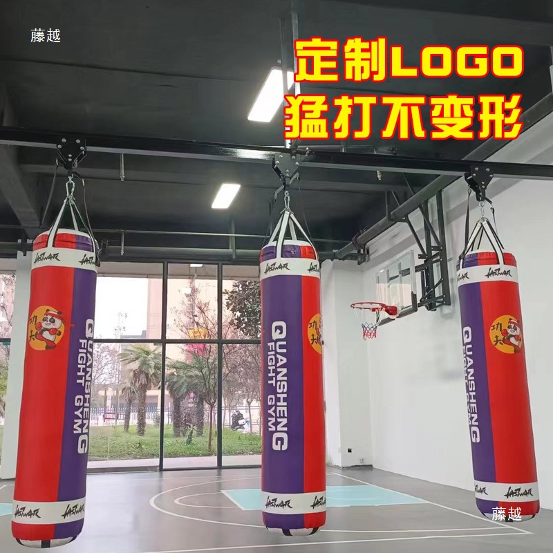 Boxing Sandbag Rack Mobile Track Sandbag Sandbag Hanger Indoor and Outdoor Boxing Gym Storage Sandbag Slide Guide Rail