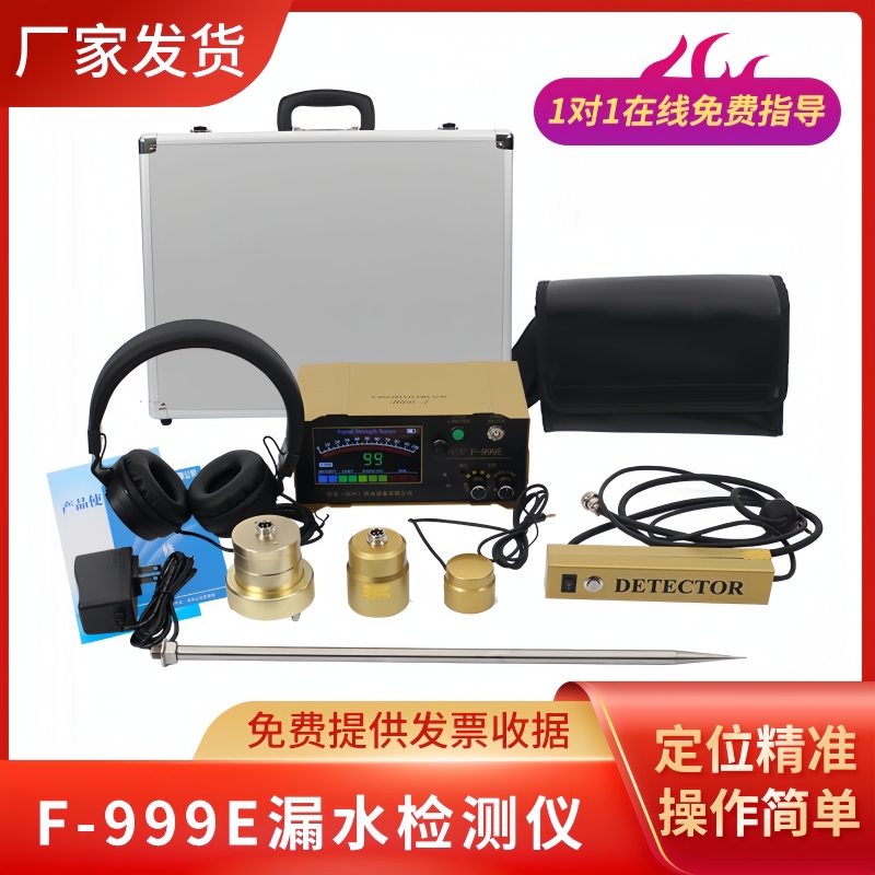 Rhubarb Leak Detector F999E 999K 999L Indoor and Outdoor Hot and Cold Water Fire Floor Heating Pipe Concealed Pipe Leak Detector