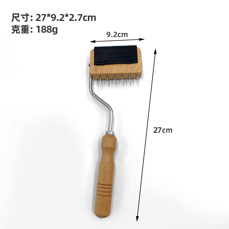 Ribbon carding machine accessories manufacturers wholesale ribbon finishing comb textile machine tool accessories solid wood handle ribbon comb