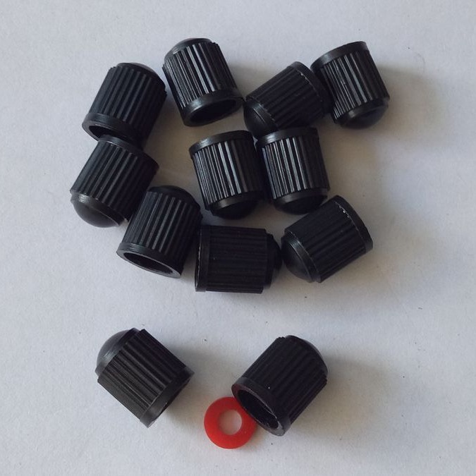 Thickened plastic valve cap with seal ring valve cap car bicycle tire dust cover dust cap