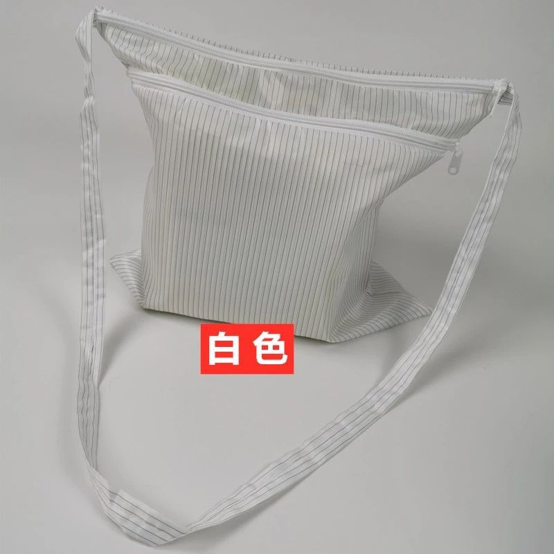 Wholesale static clothes storage bag single layer portable hanging bag clean room washable shoulder bag anti-static dust-free bag double layer