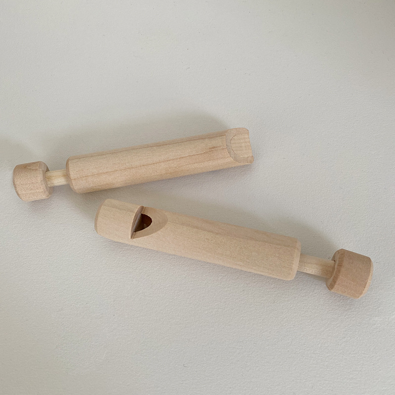 Детская деревянная флейта свисток маленькая классическая традиционная игрушка Орфа из массива дерева