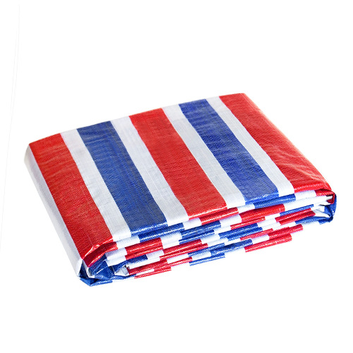 Color Striped Cloth Thickened Waterproof Cloth Wear-Resistant Decoration Floor Covering Cloth Rainproof Sunproof Tarpaulin Plastic Cloth Wholesale