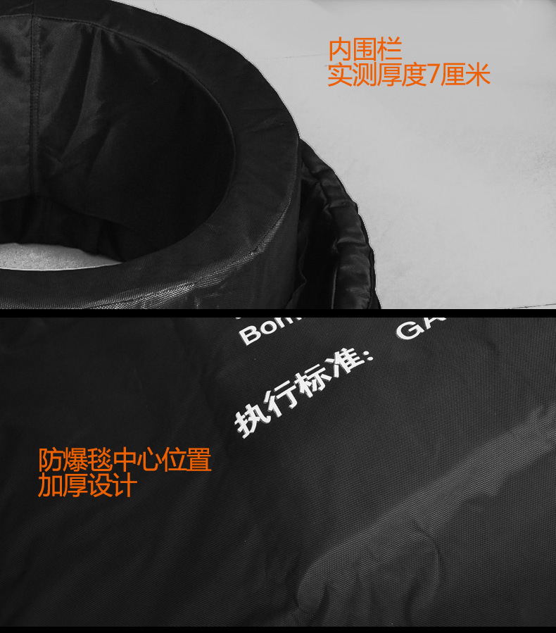 Explosion-Proof Blanket, Genuine Anti-Riot 1.6m Explosion-Proof Tank, Explosion-Proof Barrel Fence, Kindergarten Security Equipment, Explosion-Proof Blanket 1.2m