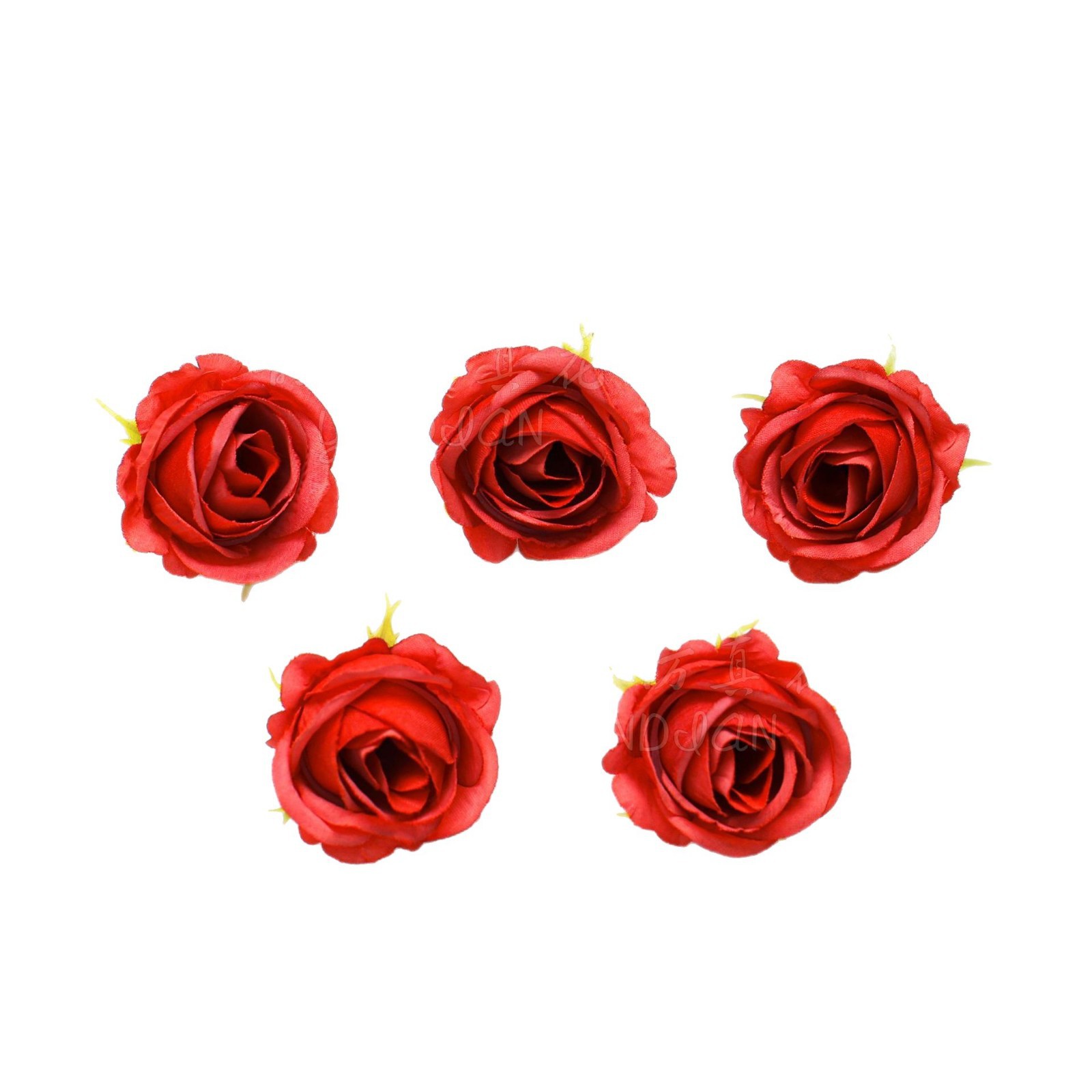 Artificial flower small rose flower head bouquet wedding rose wreath handmade decorative materials diy hairpin flower accessories