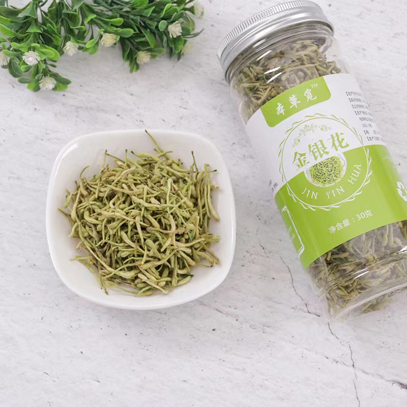Honeysuckle Manufacturers Wholesale Honeysuckle Tea New Goods 30 Grams Canned Herbal Tea a Generation of Fat