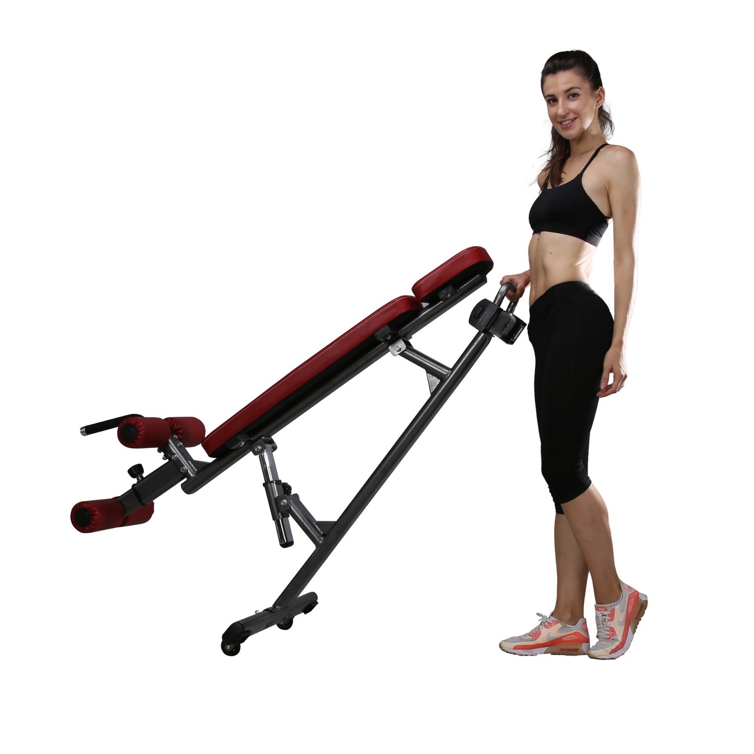 Professional Foldable Dumbbell Stool Multifunctional Supine Board Fat Burning Household Flying Bird Stool Fitness Chair Private Education Bench Stool