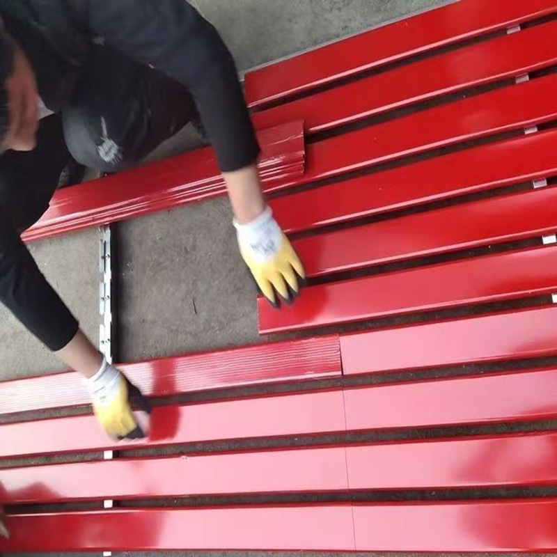 C84 Color Steel Buckle Board Shop Facade Advertising Strip Buckle Board Long Strip Sign Buckle Board Rounded Corner Buckle Strip Decorative Material