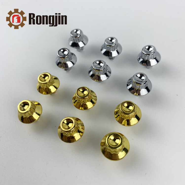 6.9mm Abs Electroplated Bright Black Gold Car Hub Decorative Nails