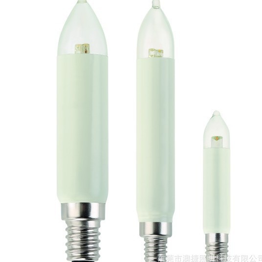 Factory Direct Christmas lamp T10E10/T15E10S/T20E14S plastic sleeve tube candle lamp