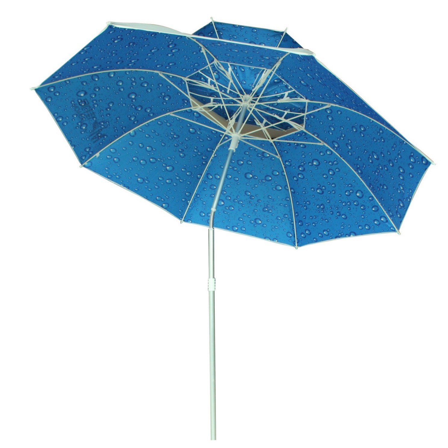 Двуслойный зонт 1.0 м, 210D оксфорд с серебристым покрытием, отличная защита от солнца, ветрозащитный и дождезащитный