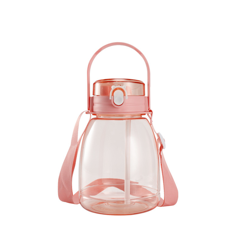 Big Belly Cup Women's Water Cup High-Looking Summer Large-Capacity Kidsren's Strap Extra Large Water Kettle Ton Bucket Portable Straw Cup